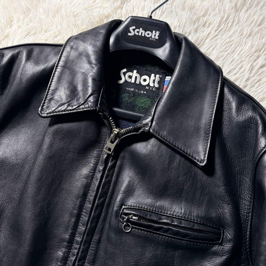 希少モデル/40size■schott トラッカージャケット　659 ブラック