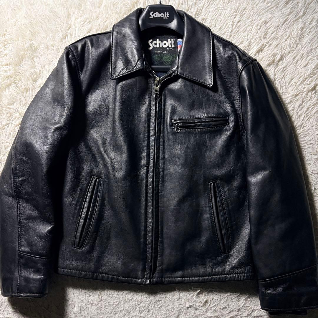 希少モデル/40size■schott トラッカージャケット　659 ブラック