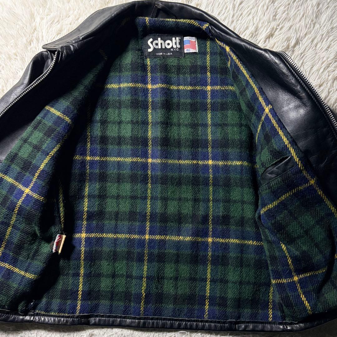 希少モデル/40size■schott トラッカージャケット　659 ブラック