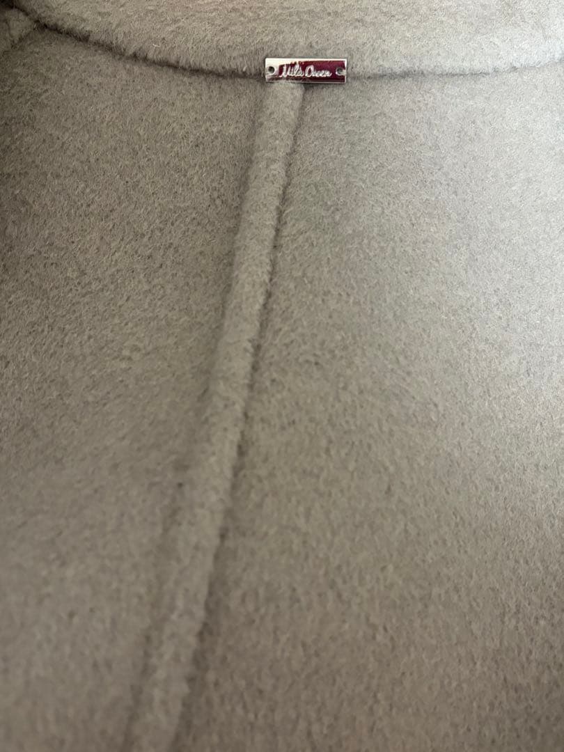 《お値下げしました》ミラオーウェンウール混スタンドカラーリバーケープコート