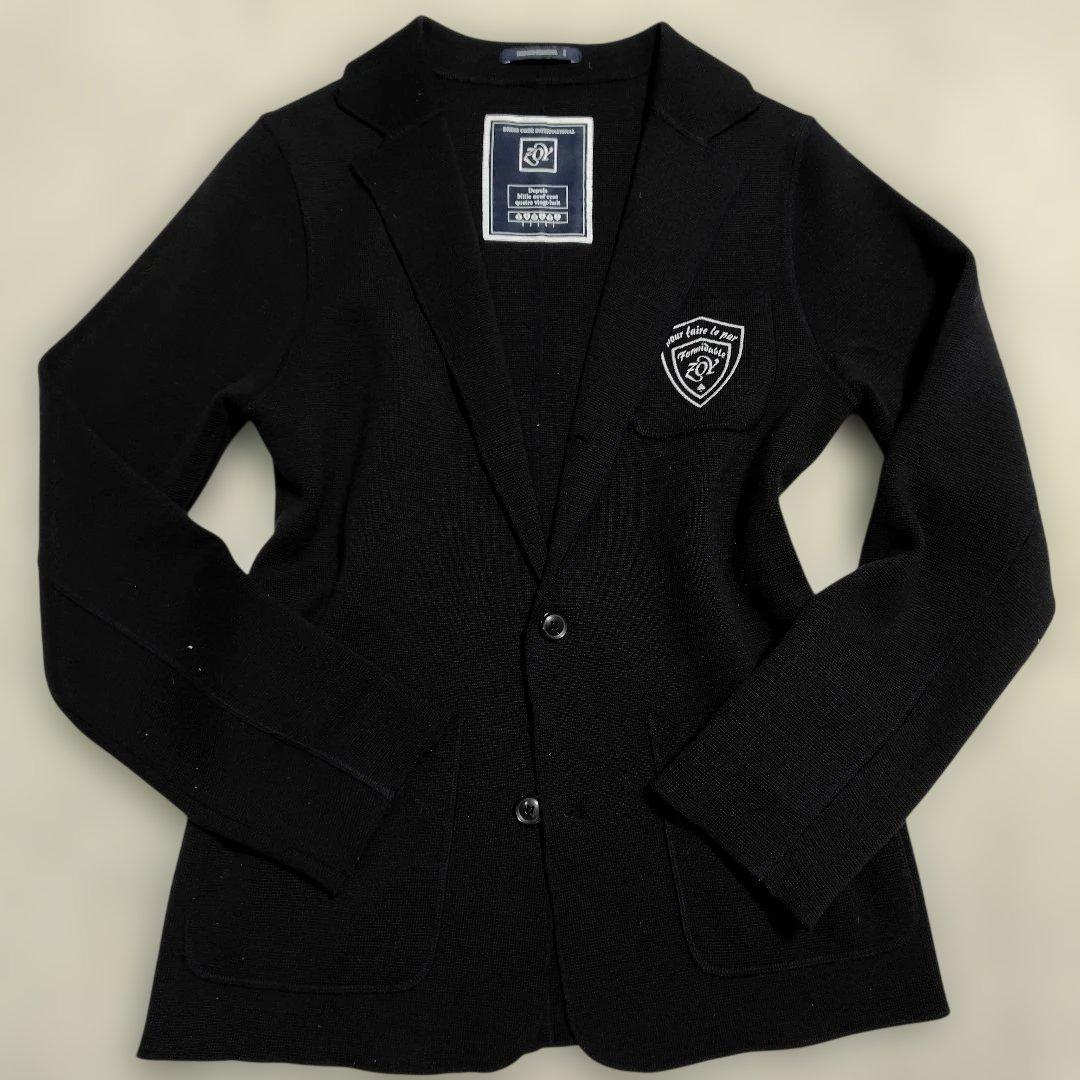 ZOY ゾーイ ニット テーラードジャケット メンズ サイズ2 ネイビー ゴルフ