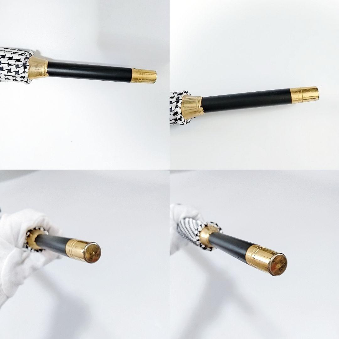 未使用品　超希少　クリスチャンディオール　長傘　晴雨兼用　千鳥格子柄　バラロゴ