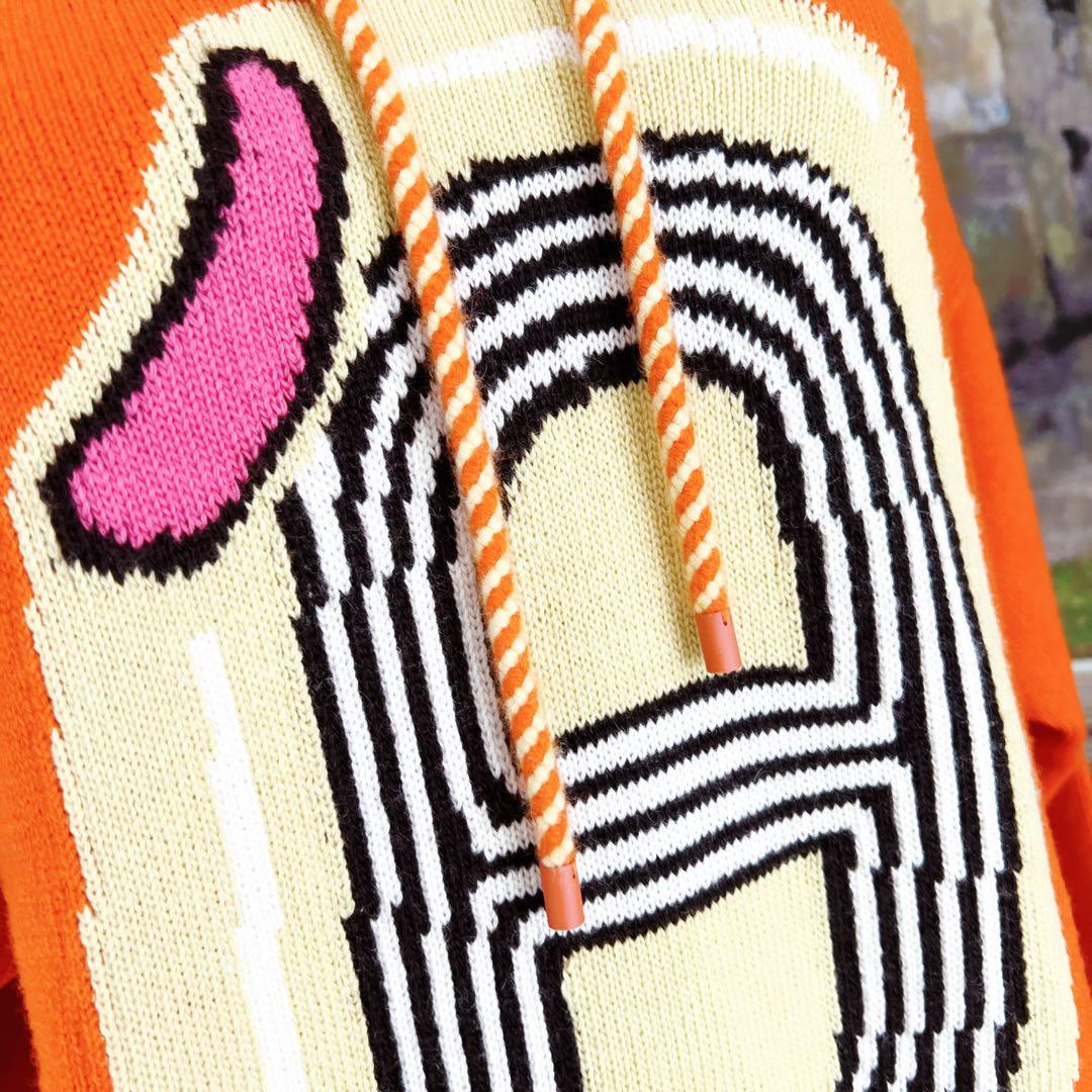 美品HERMESエルメス パーカー シェーヌダンクル　カシミヤニット　ワンピース