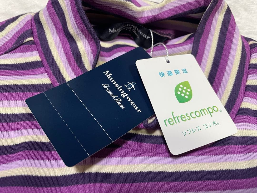 希少新品 マンシングウェア グランドスラム 長袖モックネッツシャツ LL