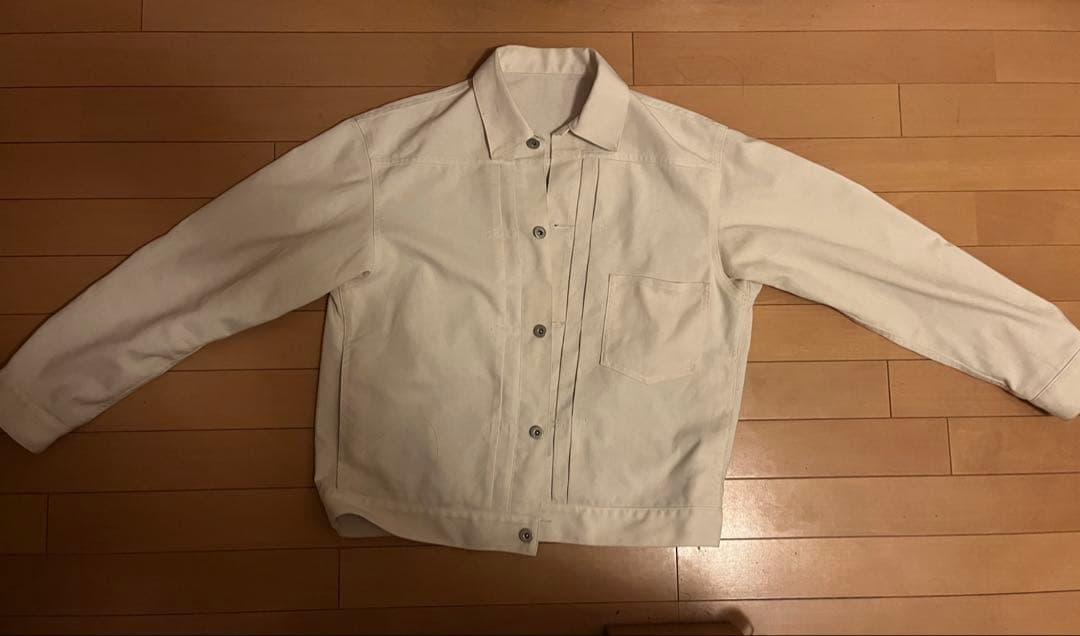 短丈白デニムジャケット　archive 00s ダークウェアopium y2k