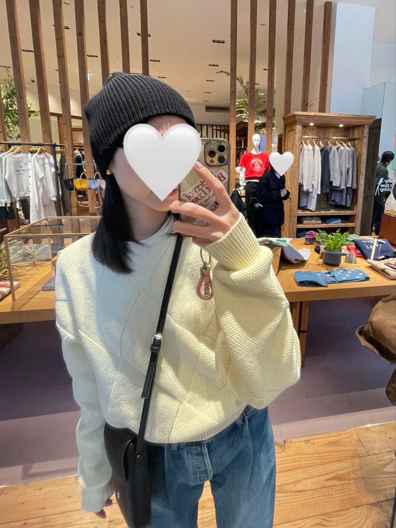 【超美品】Ron Herman watch cap ニット帽 ビーニー ブラック