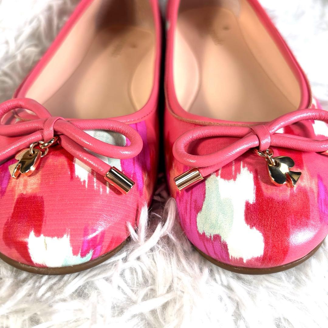 ✨美品✨ケイトスペード　パンプス バレエシューズ　フラットシューズ　ピンク