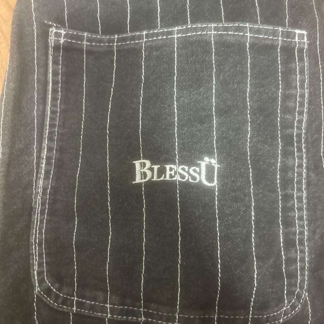 BlessU ストライプ バギーパンツ