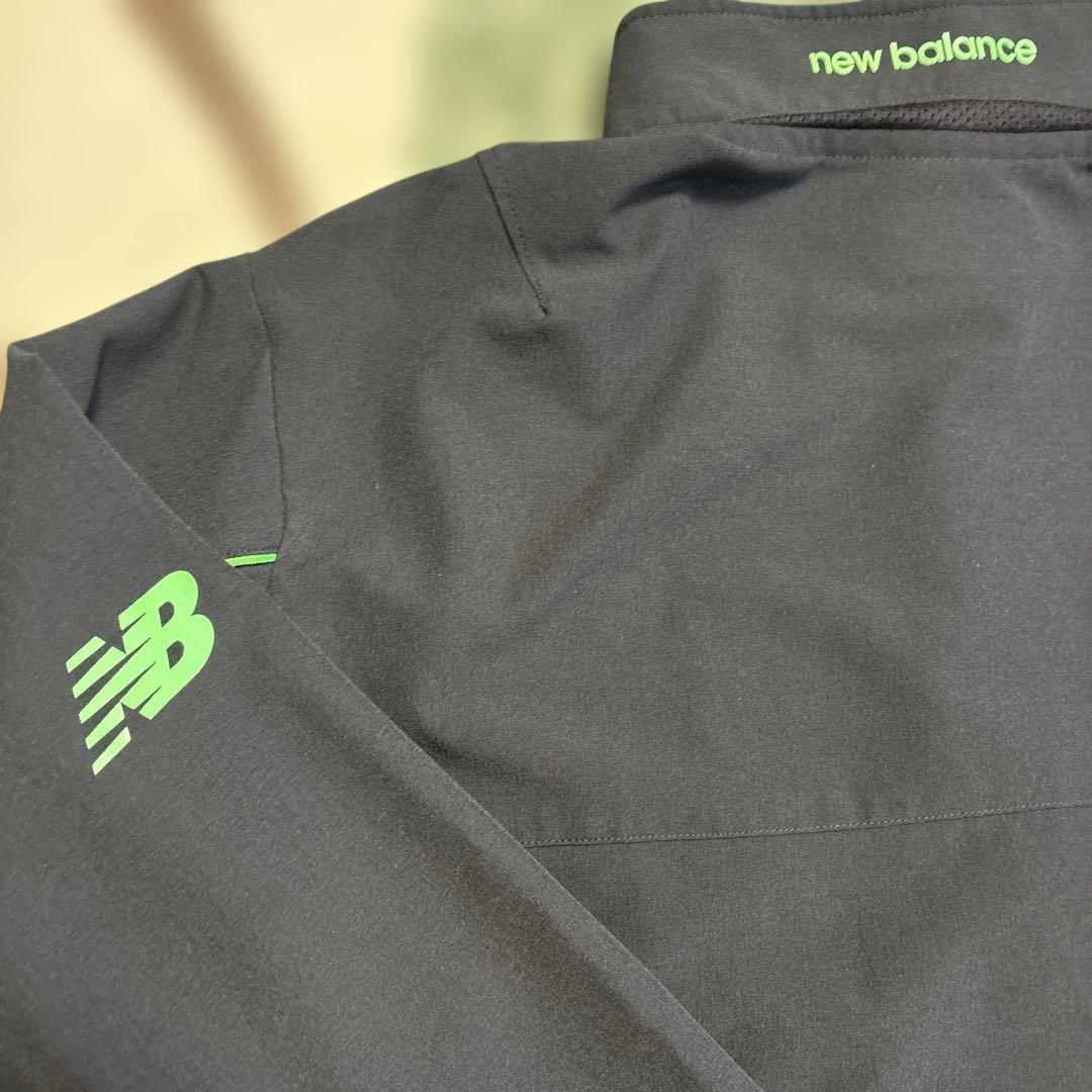 ニューバランスゴルフ ジャケット ブラック グリーン サイズ６(LL相当)