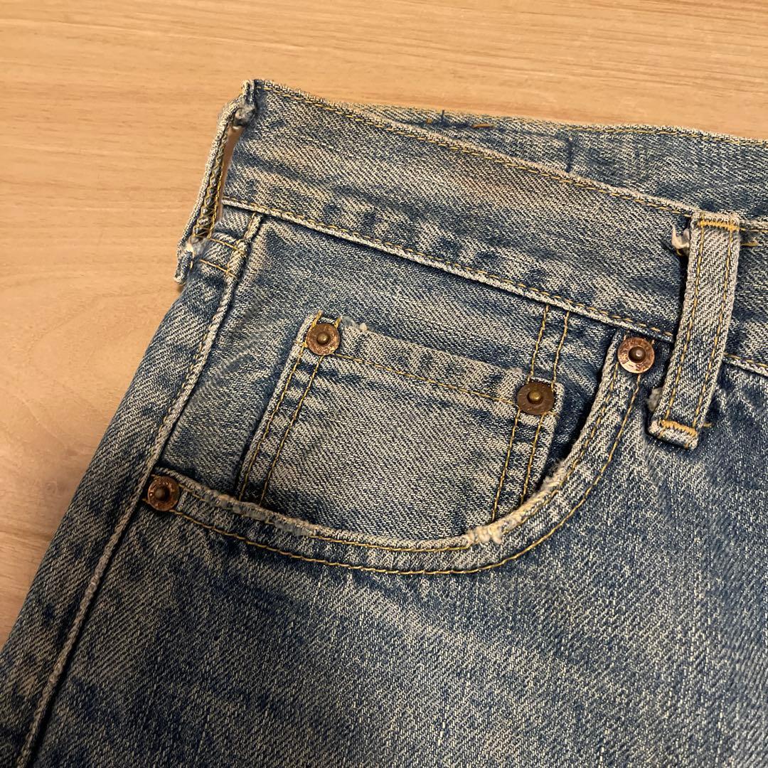 雰囲気抜群 LEVI'S 702 XX 復刻 赤耳 ユーズド W33 x L36