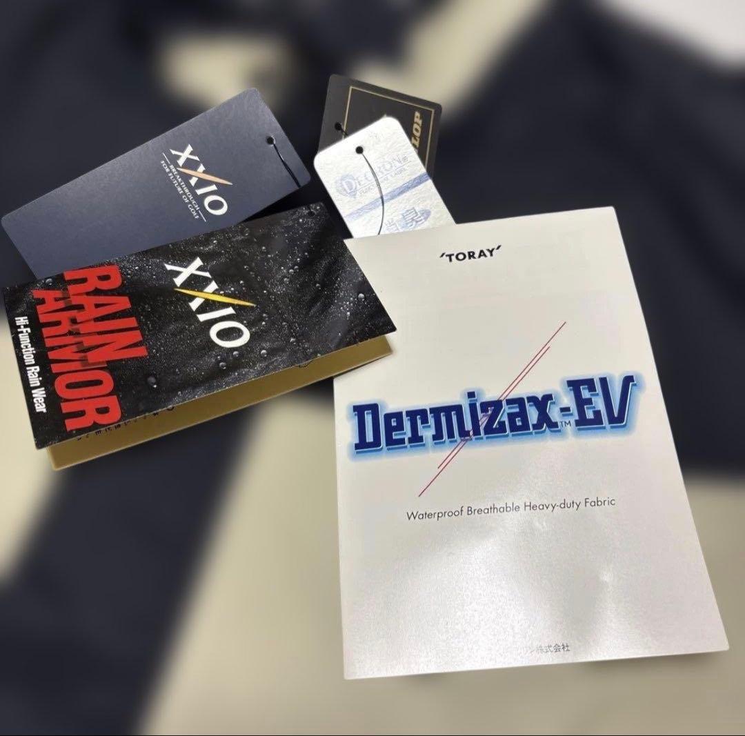 XXIO レインウェア LLサイズ ベージュ/ネイビー(未使用品)