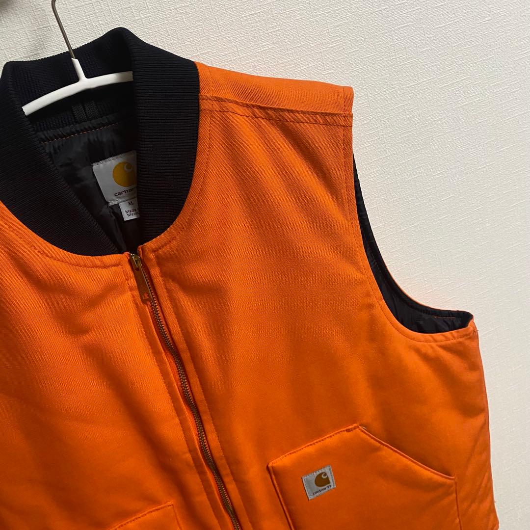 デッドストック　 カーハート Carhartt ダックベスト 中綿 フルジップ
