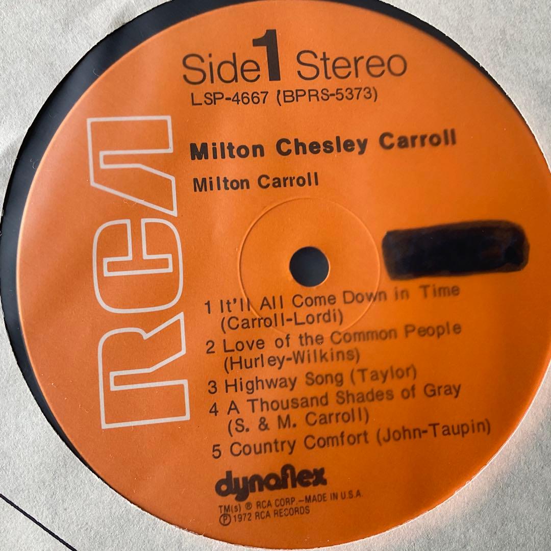 洋楽 MILTON CHESLEY CARROLL