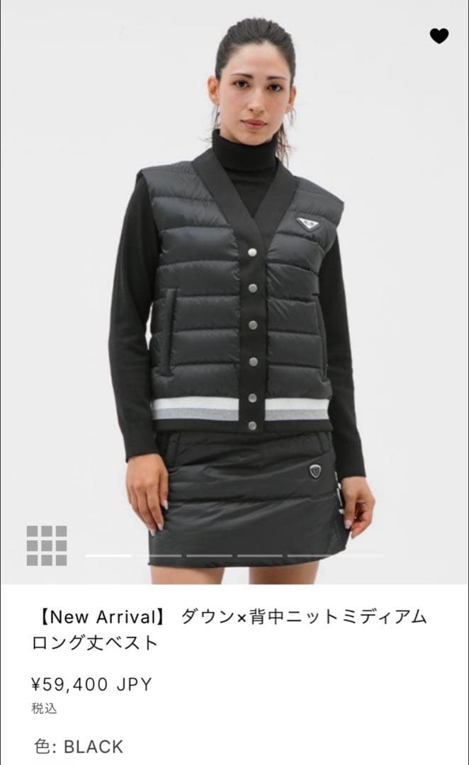 CPG GOLF ブラック ダウンベスト