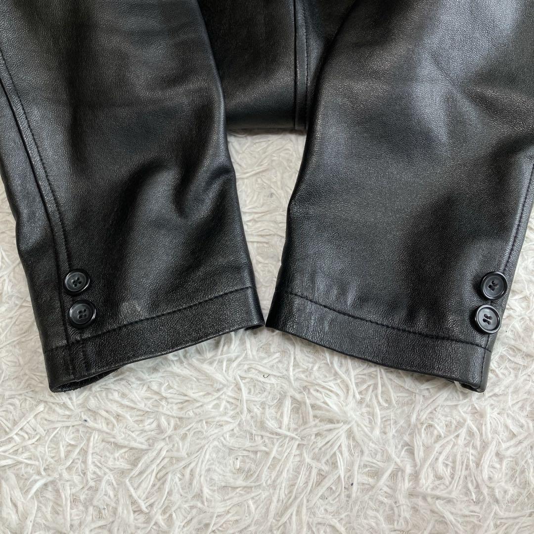 ◎美品 激レア MASTERY ラムレザーテーラード 2B L 黒 人気の本革1