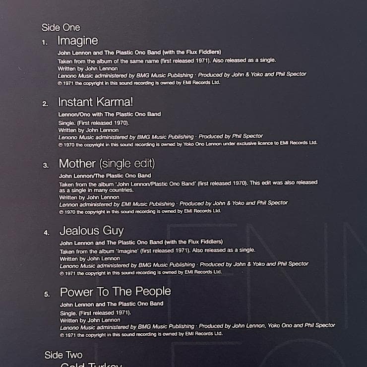 ★美品 UK盤 ジョン・レノン LENNON LEGEND