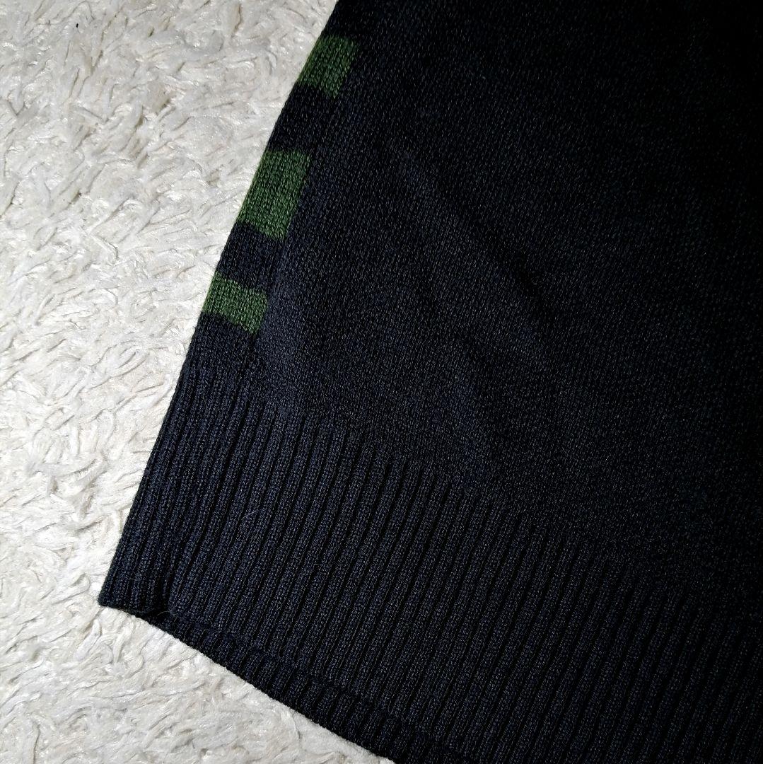 ★HUF★クラウン ニット★ニット ゼブラ M 総柄切替 ゴルフ カモフラ 美品