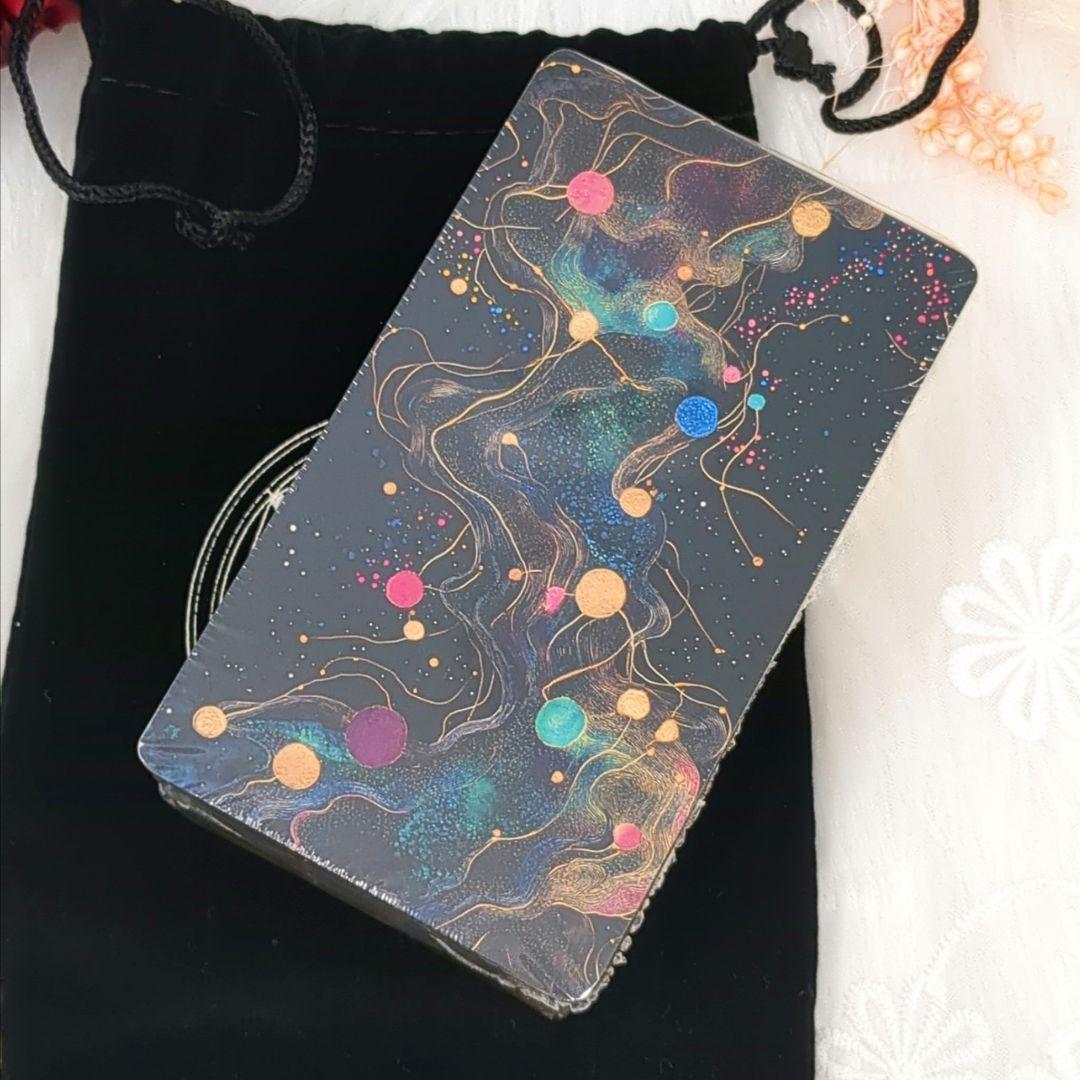 正規品タロットカード✨金縁ver✨美麗イラスト✨夜空と星の魔法の庭の神秘のデッキ
