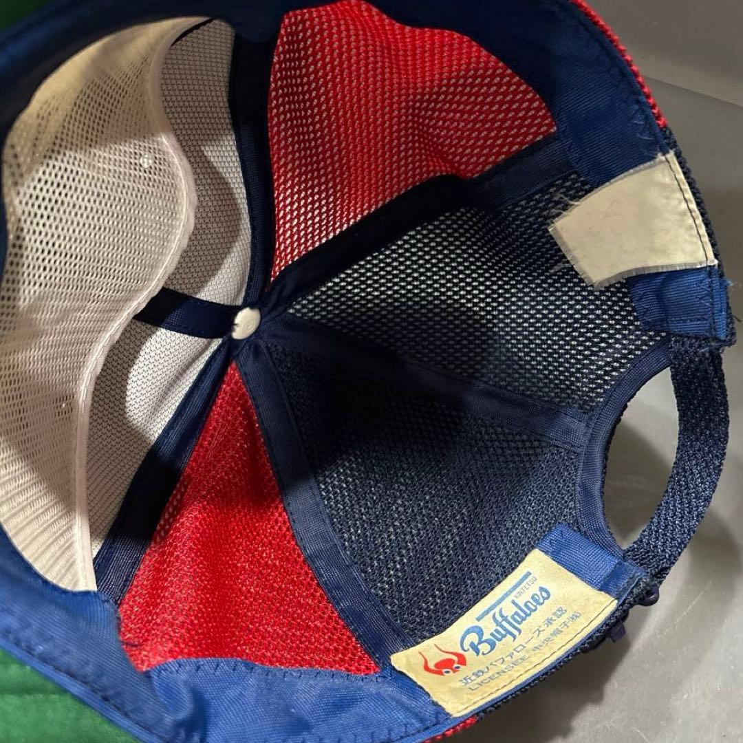 希少！当時物！！近鉄バファローズ 帽子 メッシュキャップ レトロ 昭和