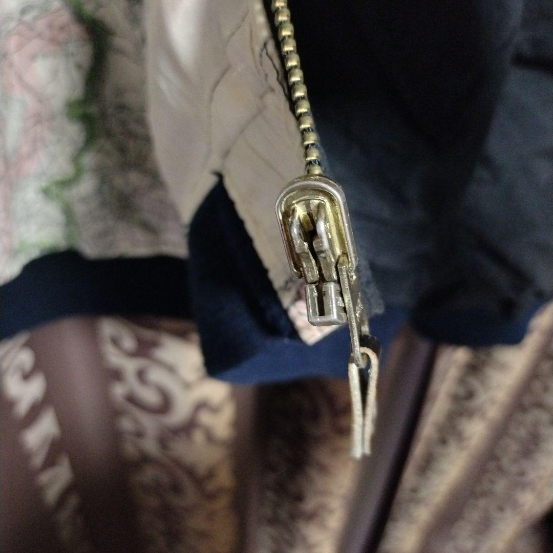 地図柄MA-1ジャケット リバーシブル カートコーバン　ヴィンテージ ペーパー