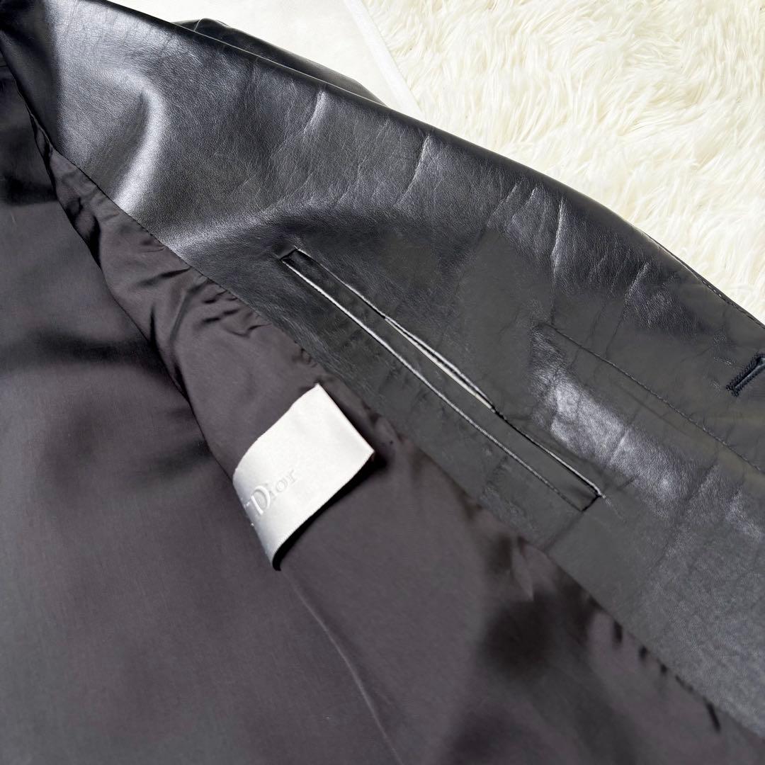DIOR HOMME 02SS エディ期 レザージャケット 本革 ラム 50