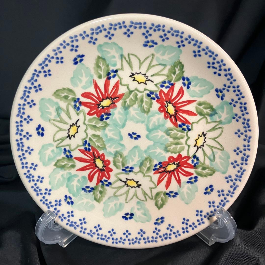 【匿名配送】ポーリッシュポタリー/マヌファクトラ /花柄/ウニカット/4枚セット