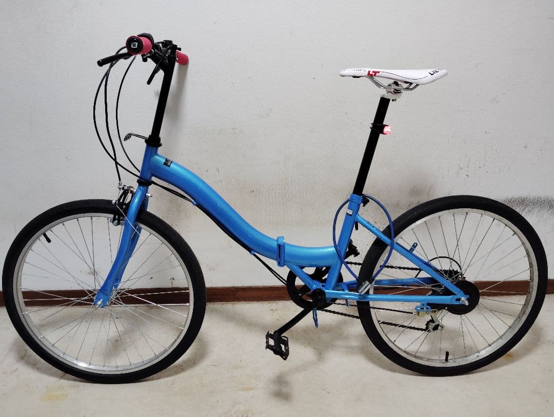 めずらしい24インチ 折りたたみ 室内保管 7段 軽量カスタム ミニベロ 小径車