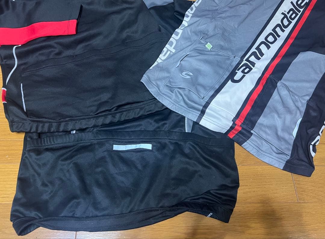 サイクリング男性用 CANNONDALE 他ウェアセット＋収納バック＋小物