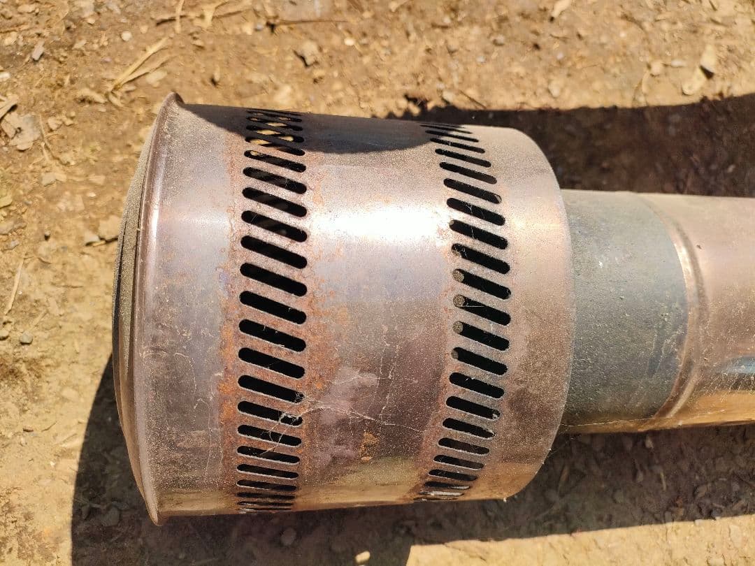 ホンマ製作所 ステンレス時計1型薪ストーブセット＋煙突半直筒106φ3つ付き