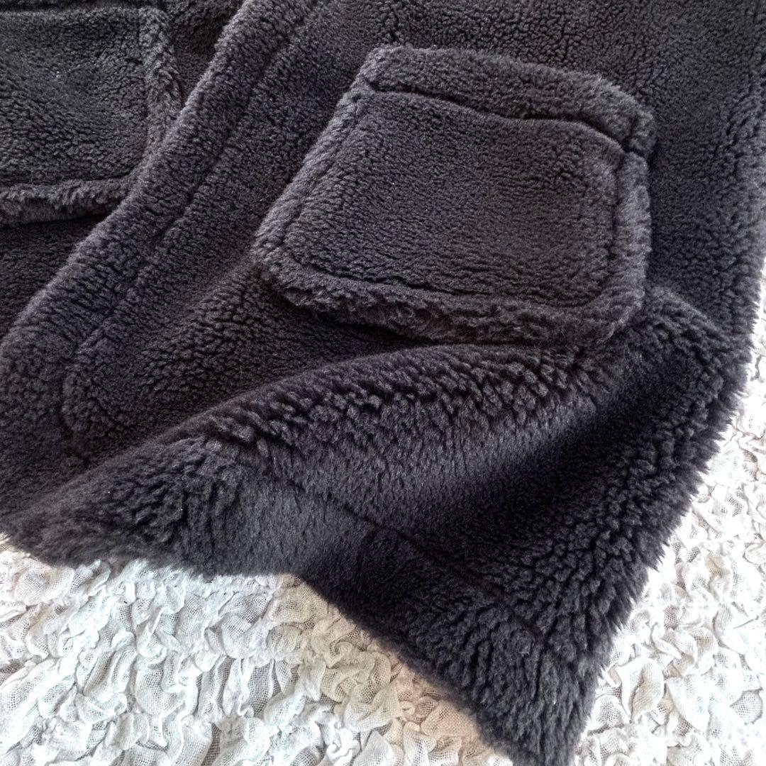 新品タグ付 HAUNT ハウント ボアストール ダークグレー 人気完売 ウール