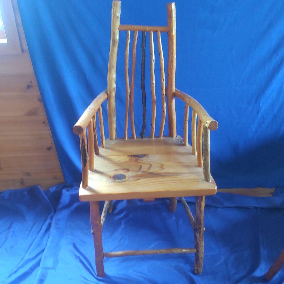 オリジナル 自然木ア―ムチェア―