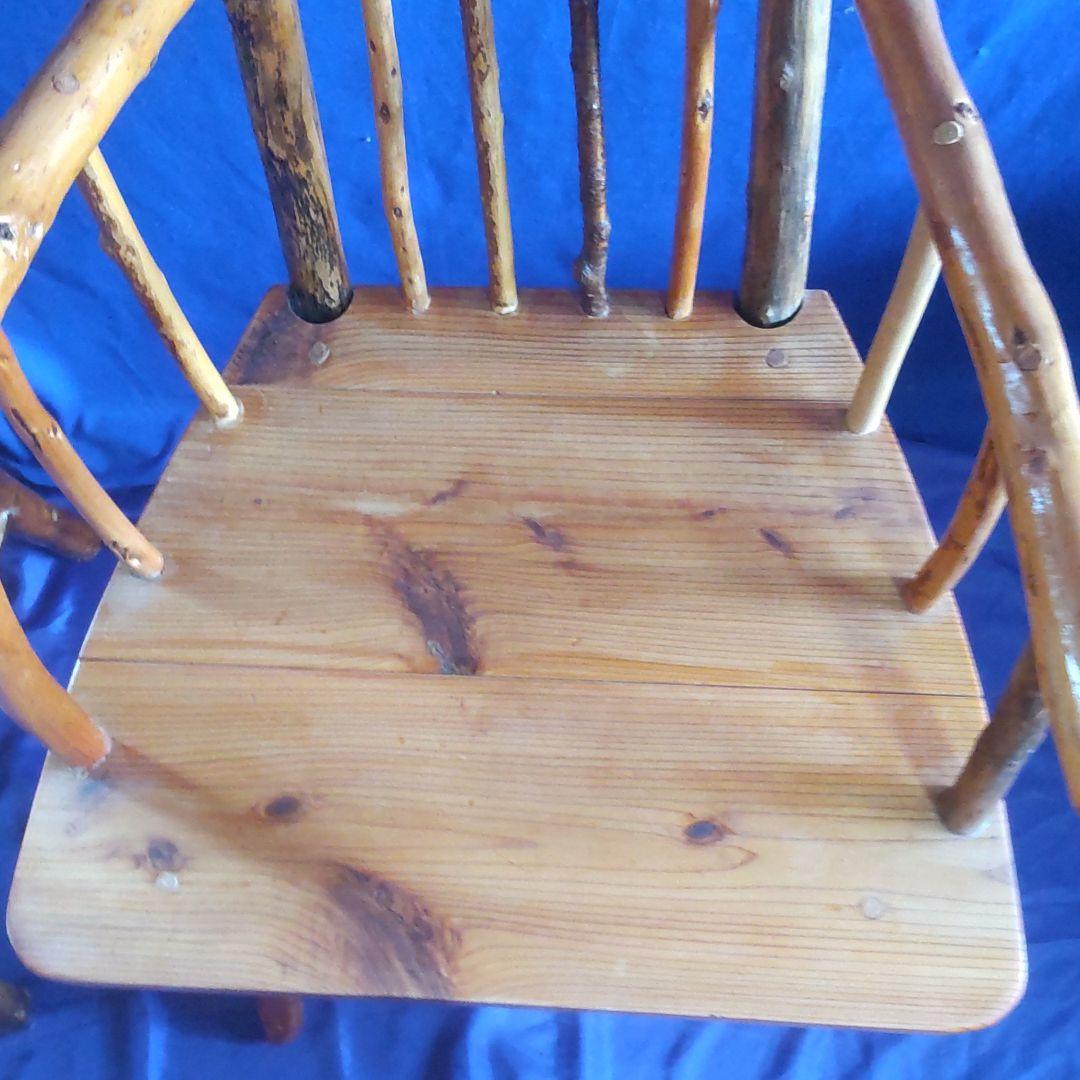 オリジナル 自然木ア―ムチェア―