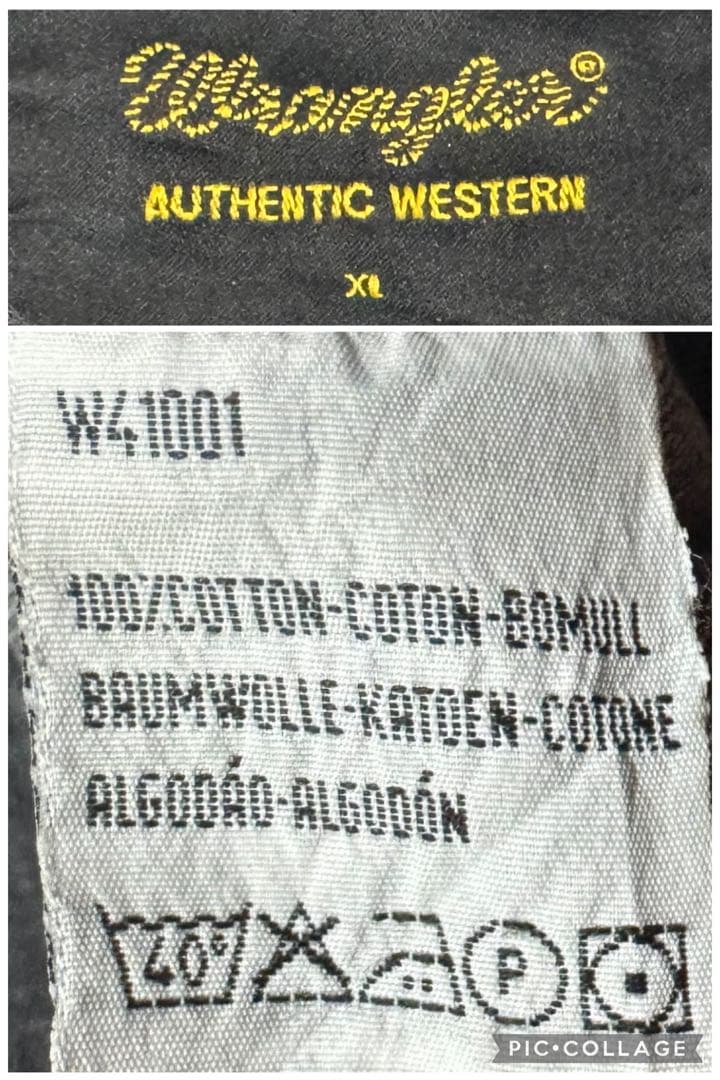 ビッグサイズXL Wrangler 90s 先染めブラック トラッカージャケット