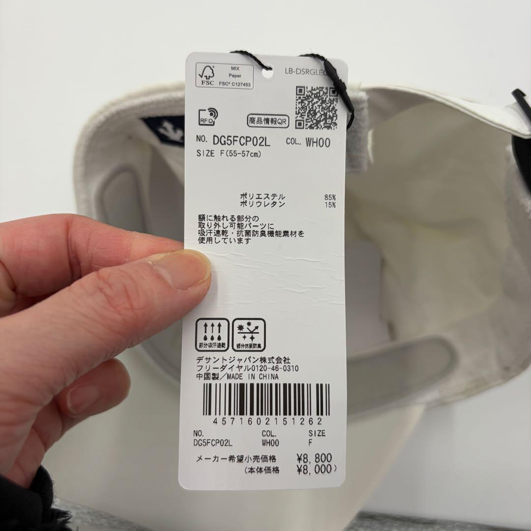 【デサント DESCENTE】ゴルフ キャップ 吸汗速乾 抗菌防臭 ロゴ刺繡