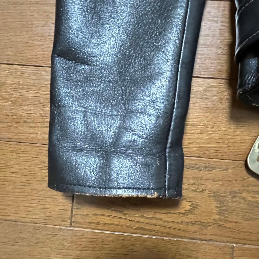 ジャケット・アウター Dry Bones Horse Hide Motorcycle Jacket