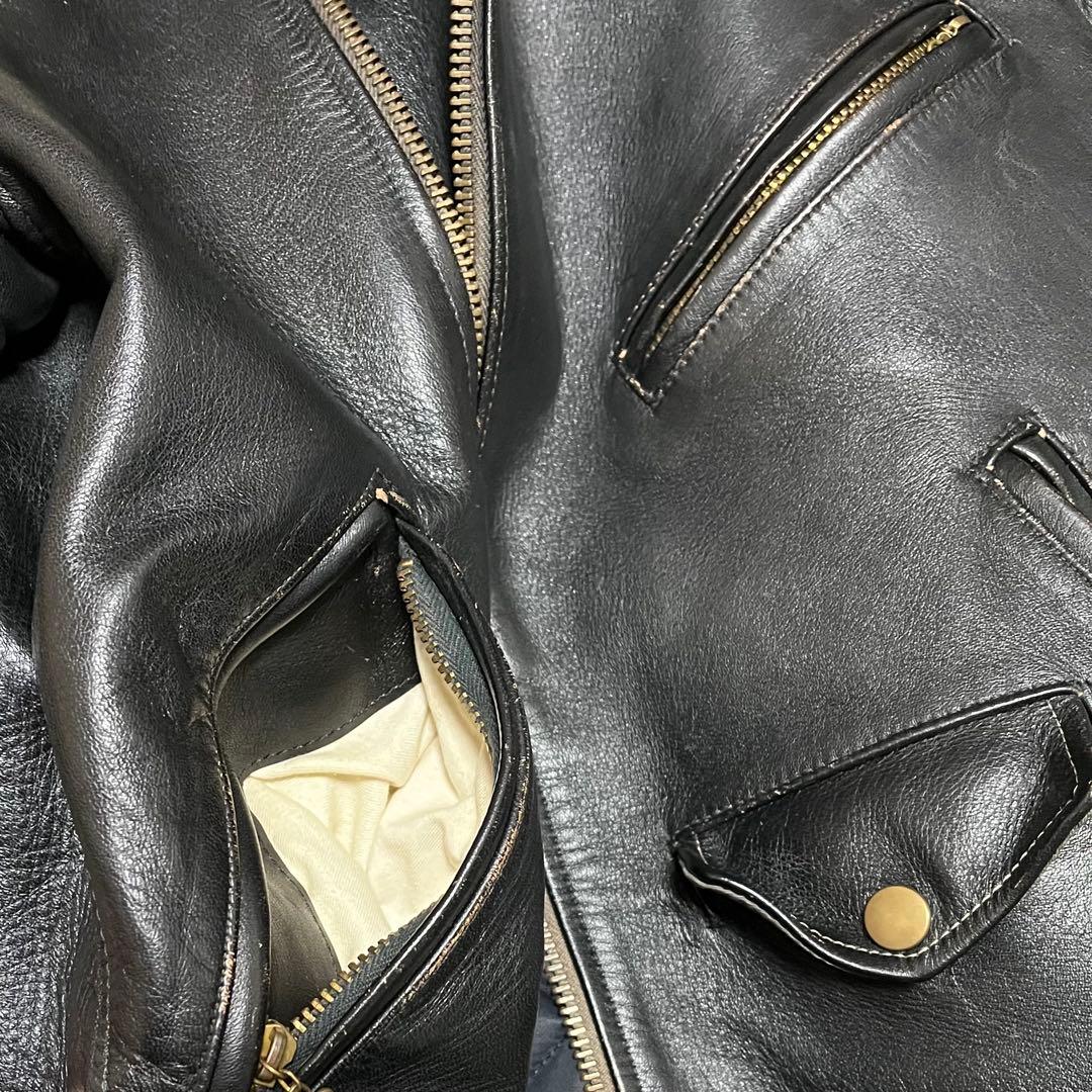 ジャケット・アウター Dry Bones Horse Hide Motorcycle Jacket