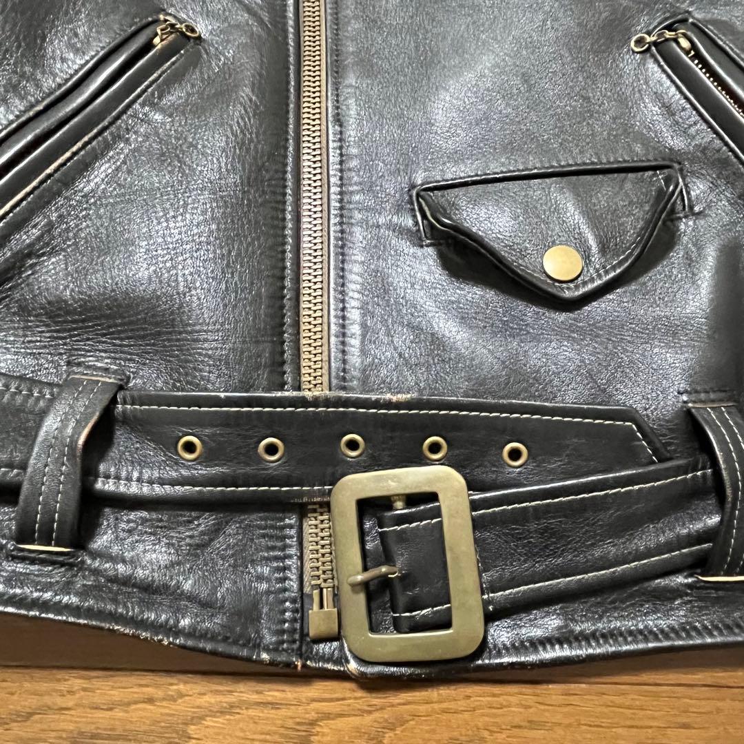 ジャケット・アウター Dry Bones Horse Hide Motorcycle Jacket