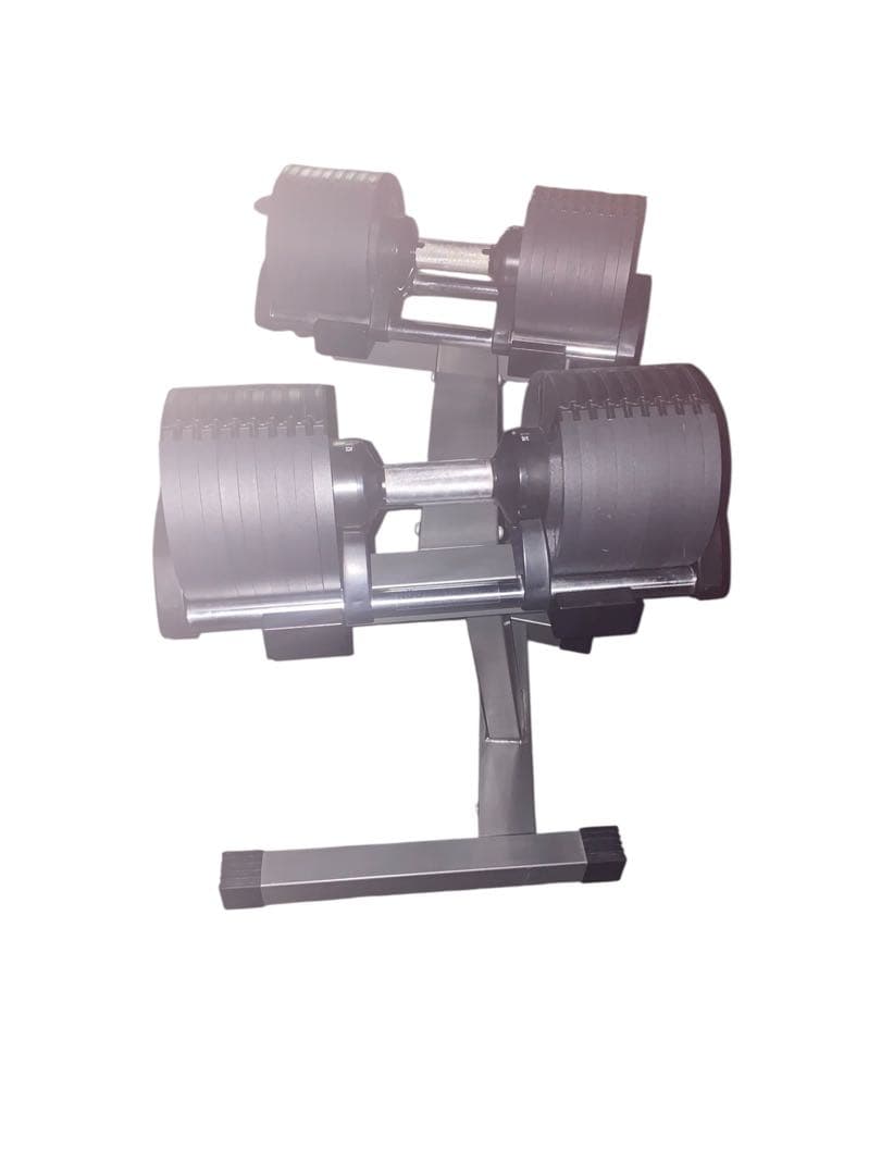 【良品】FLEXBELL 可変式ダンベル 32キロ2個、スタンド1/4梱包その①