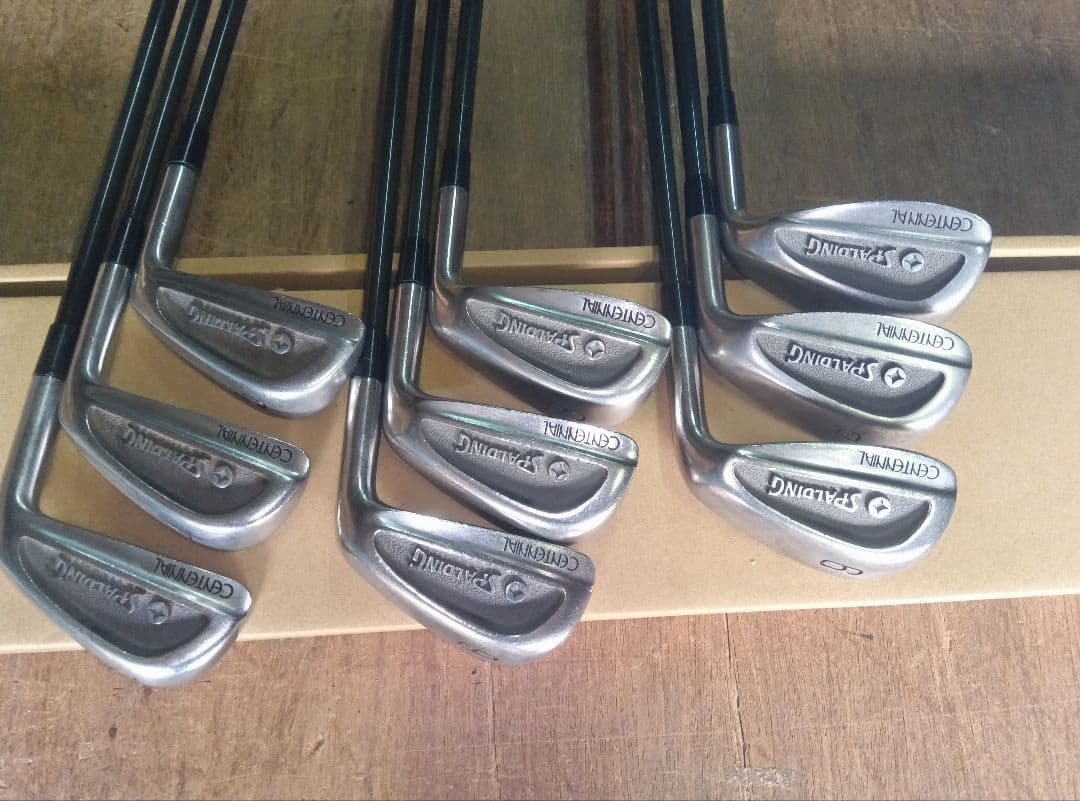 SPALDING アイアン、9本セット 、中古品