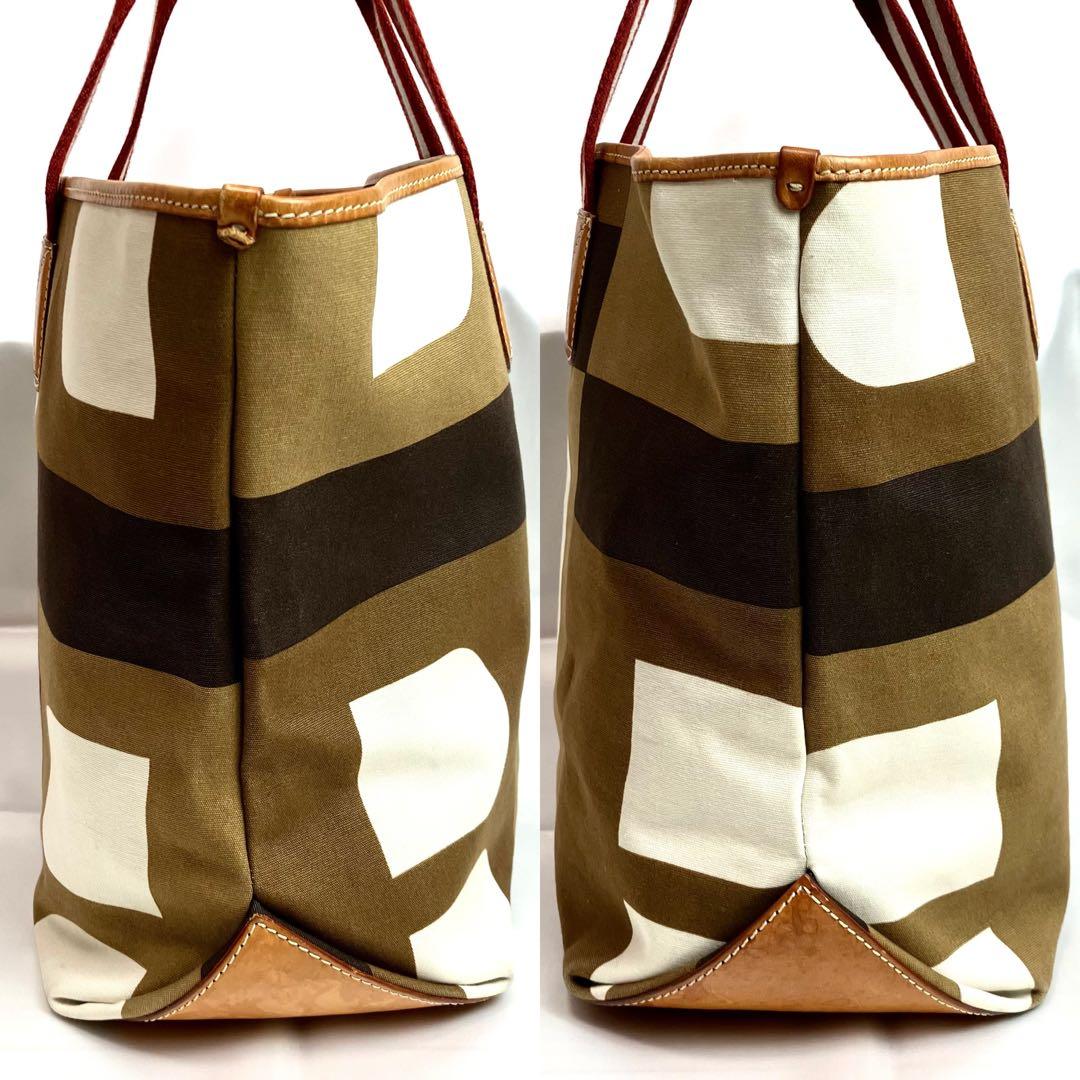 【美品】BALLY トートバッグ　Bロゴ　肩掛け　トレスポ　総柄　ビジネス