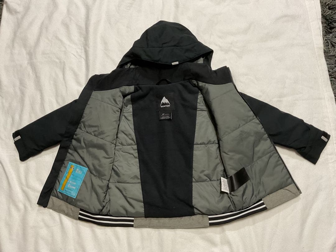 Burton スノーボードジャケット 4T グレー/ブラック