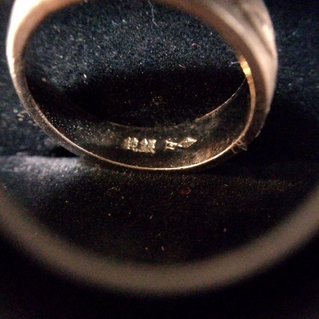 純銀 かまぼこ リング サイズ8