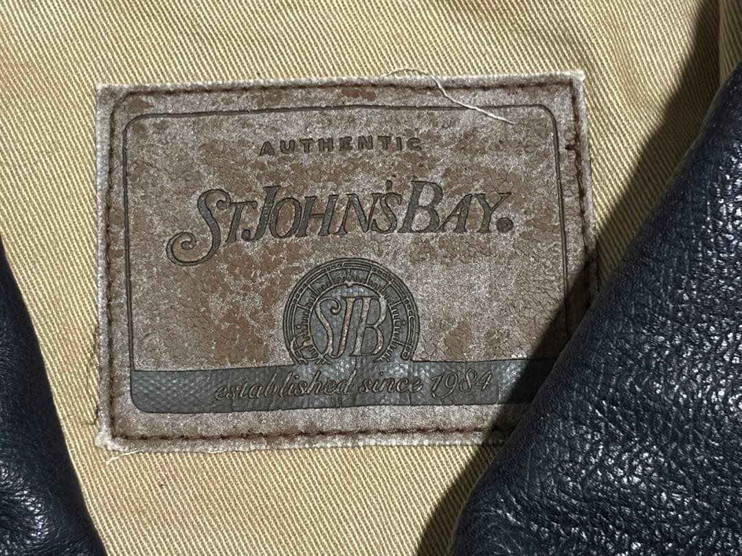 ST.JOHN'S BAY ブラックレザージャケット