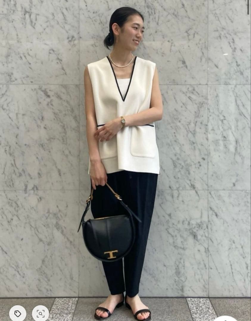 Ballsey tomorrowland ミラノリブVネックチュニックベスト