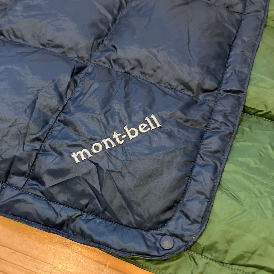mont-bell ダウンブランケット ネイビー/グリーン M