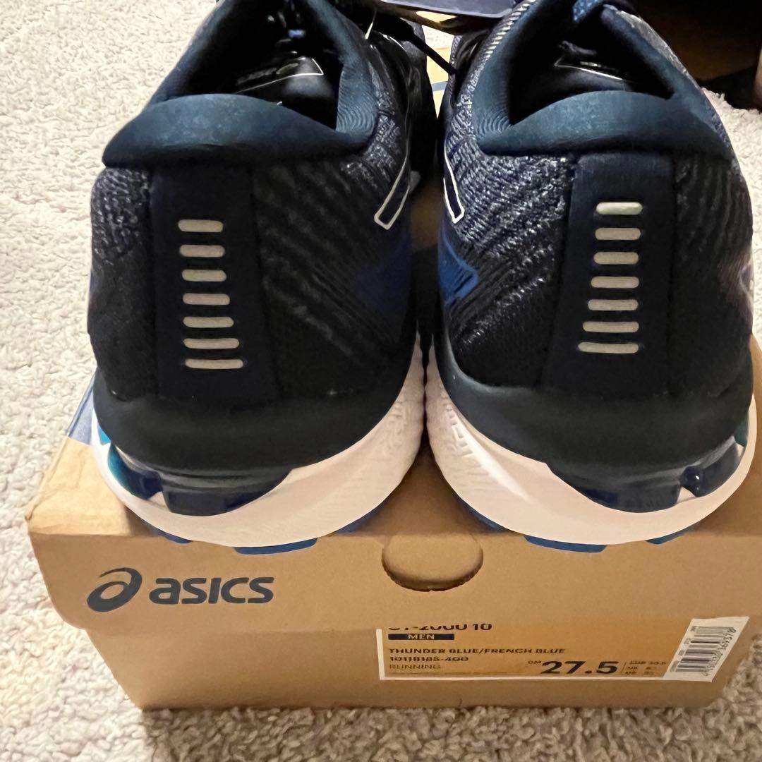 【新品】アシックス ランニングシューズ 27.5cmネイビー