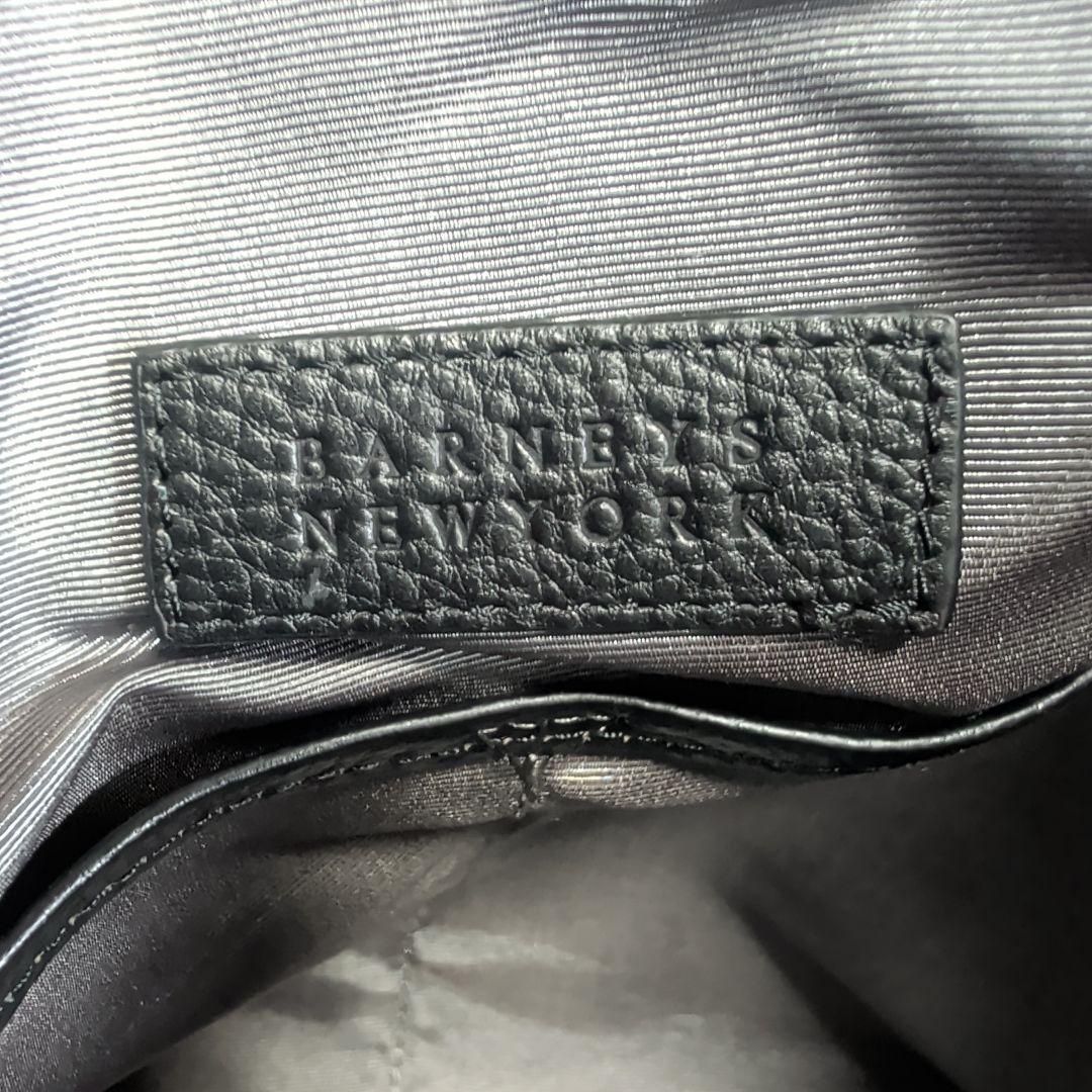 バーニーズニューヨーク トートバッグ レザー 大容量 ブラック A4
