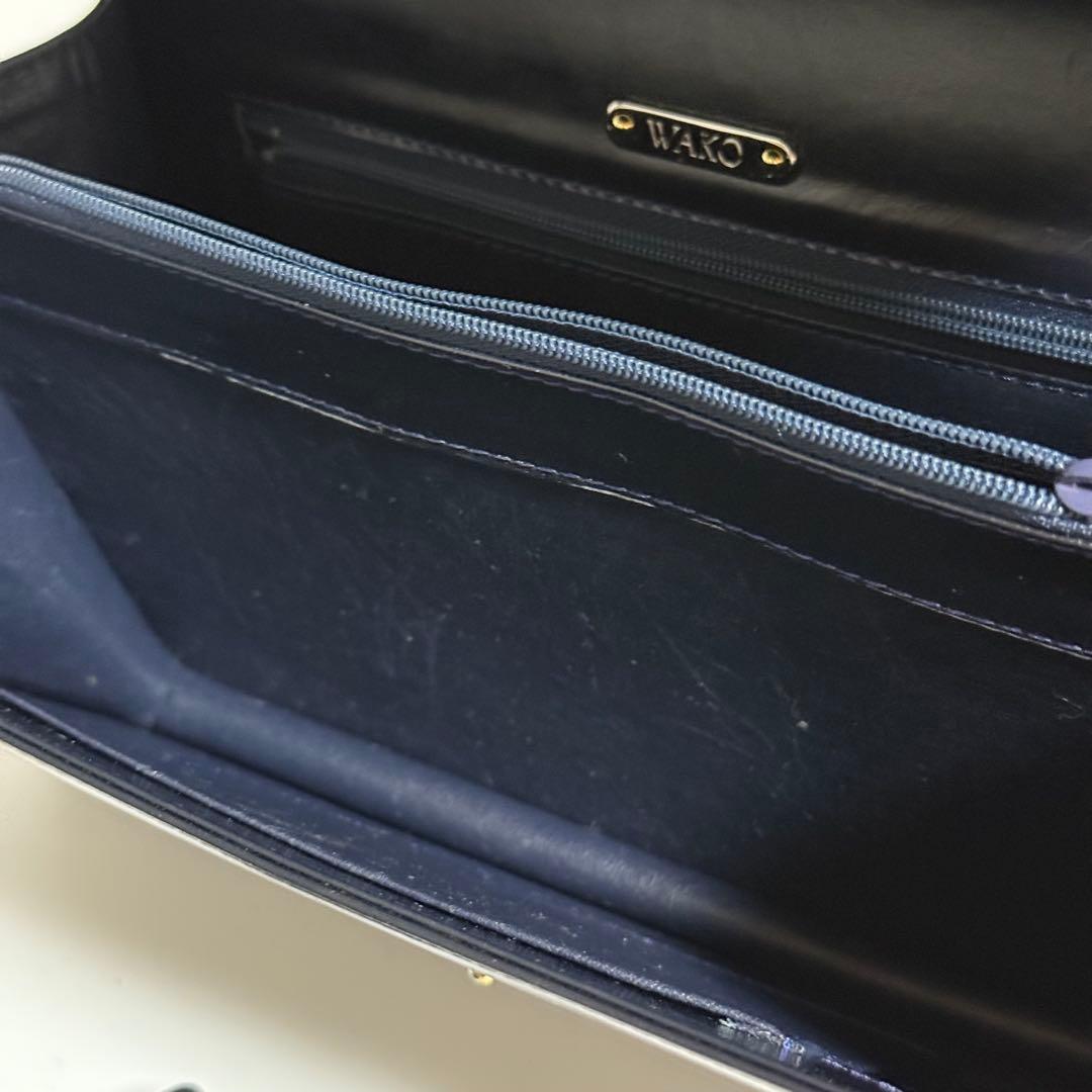 ⭐️未使用級⭐️WAKO ワコー フォーマルバッグ ハンドバッグ レザー 黒色