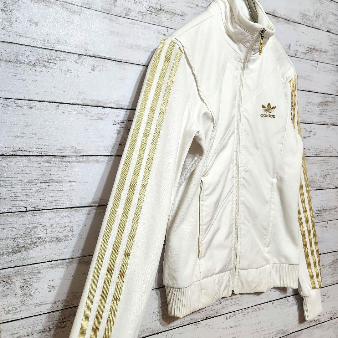 adidas アディダス トラックジャケット トレフォイル メンズS 韓国 白