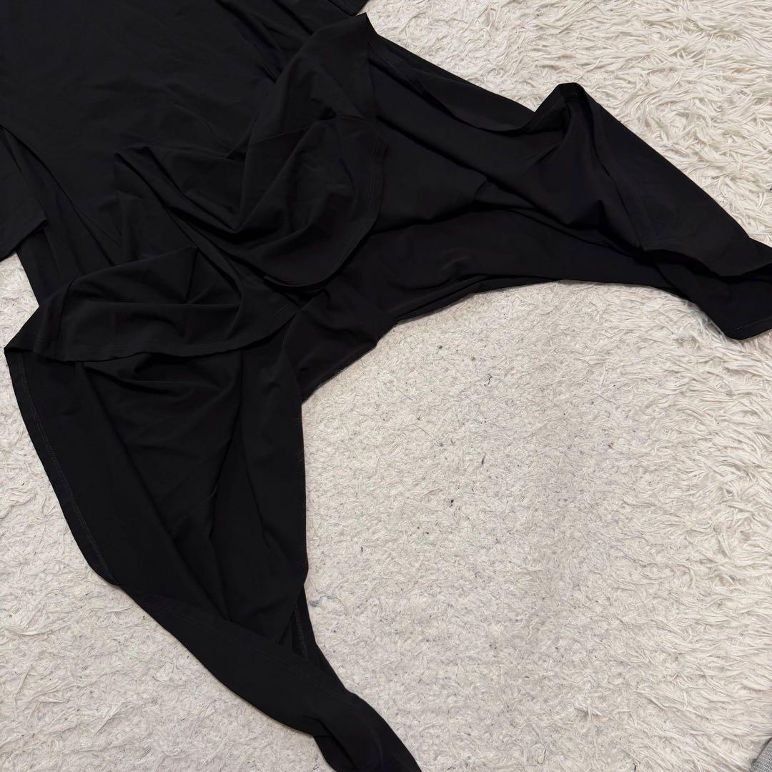 24年製極美品　白タグ　マックスマーラ　マキシ丈ドレス　ドレープ　ストレッチ